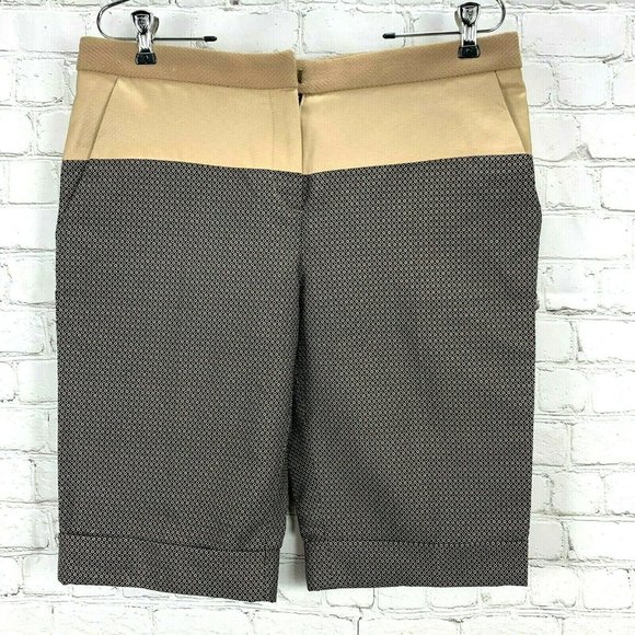 Dolce & Gabbana Shorts Khaki Tan Wool Silk Circle Walking Bermuda size 44 10 US - Picture 1 of 10